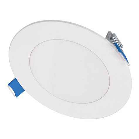 4 led recessed downlight with junction box|Topaz LED 4 Inch Slim Fit Round Recessed Downlights, 9W, .